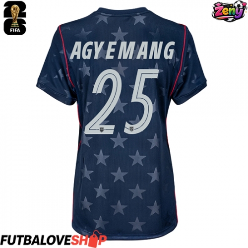 Dres Spojené štáty Patrick Agyemang #25 Preč pre Ženy MS 2026 Krátky Rukáv